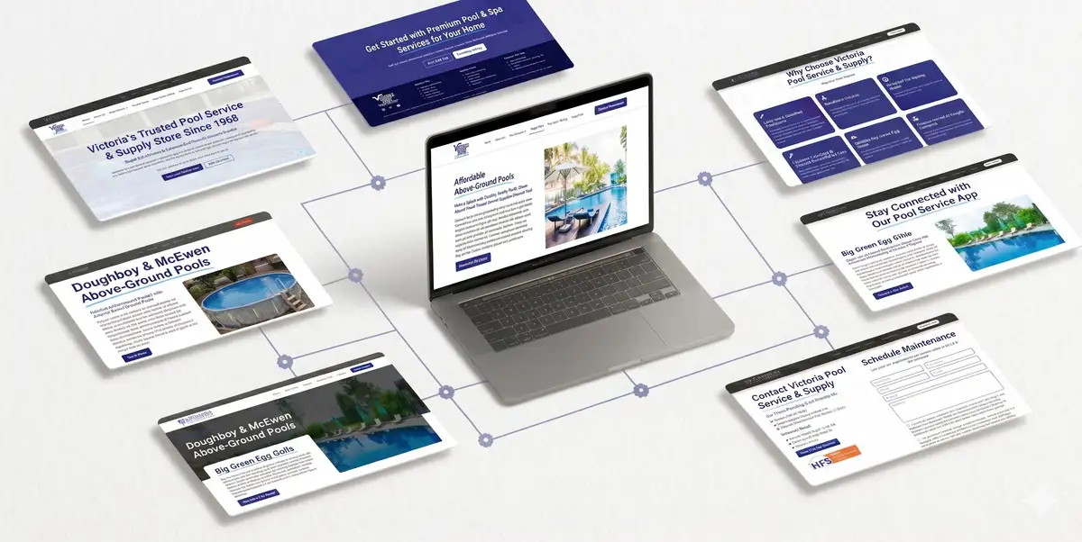 Victoria Pool Service & Supply website